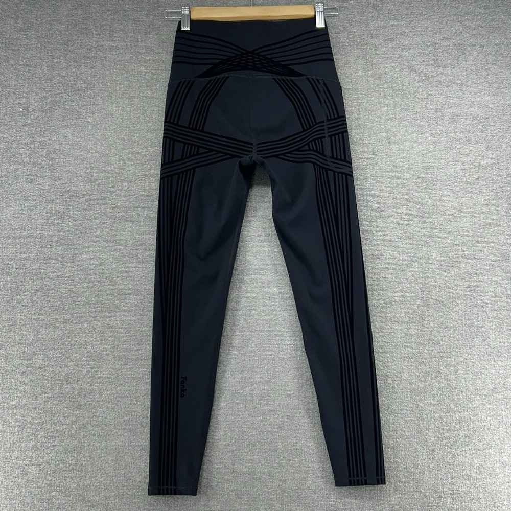 Fanka Powerband High Intensity Leggings Women Size Medium Black Activewear - Picture 2 of 10